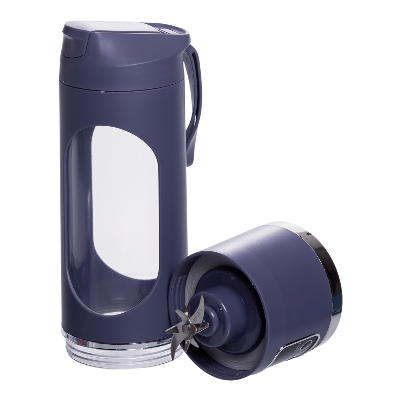 Портативний блендер для смузі на акумуляторі 450 мл блендер пляшка 25 Вт USB Сірий HP-11-10G