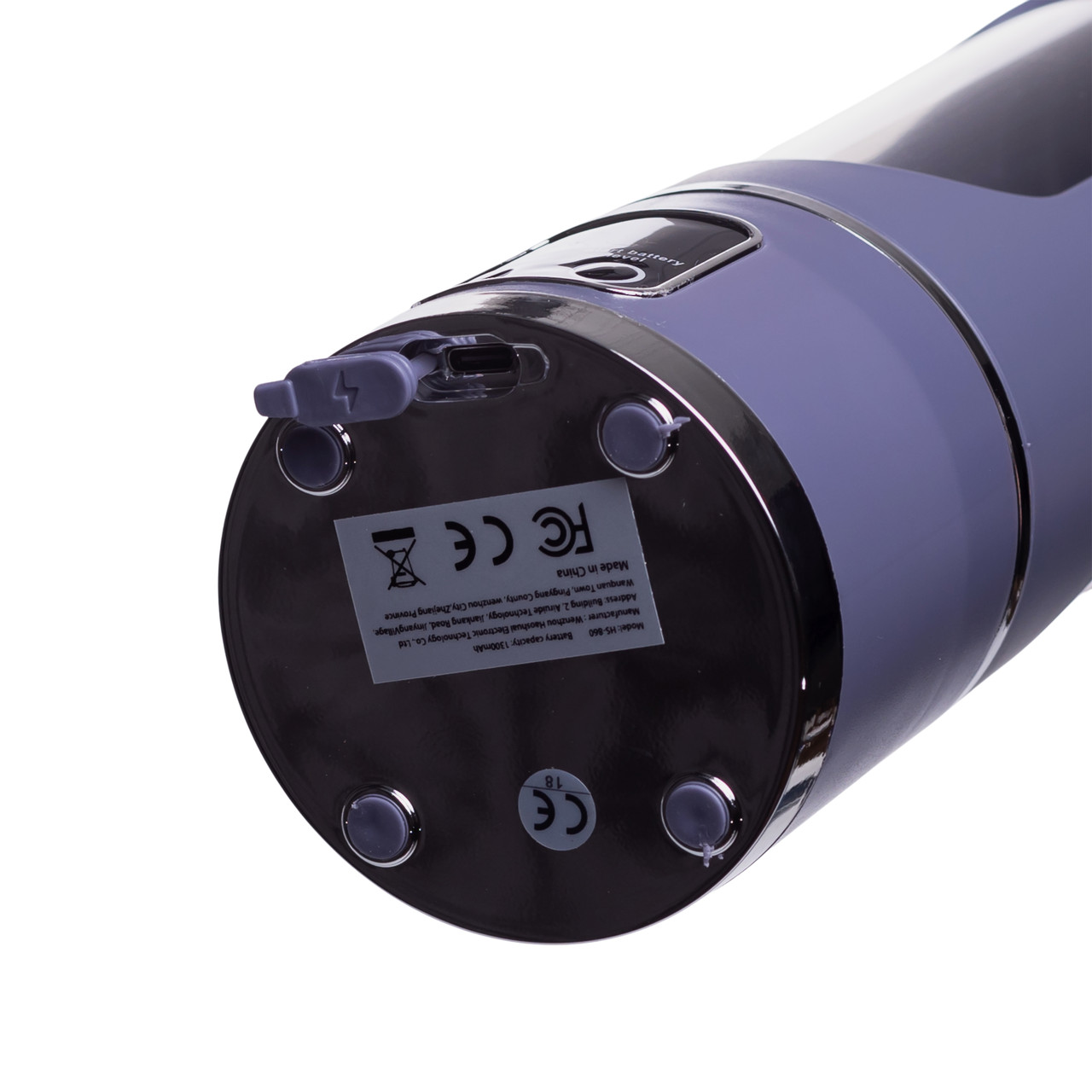 Портативний блендер для смузі на акумуляторі 450 мл блендер пляшка 25 Вт USB Сірий HP-11-10G