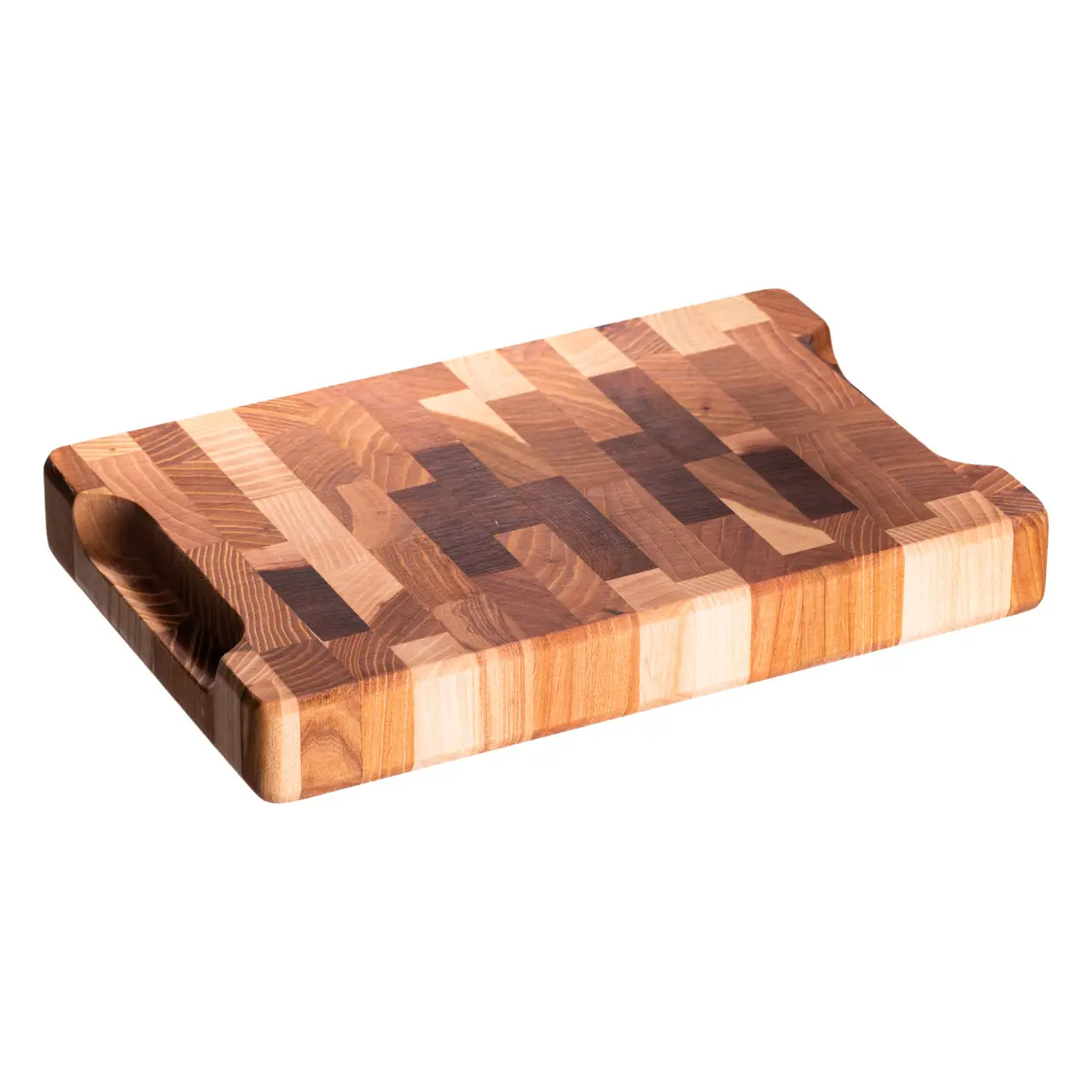 Обробна дошка з дуба 20*30 см Доміно, дерев’яна кухонна дошка для нарізання та сервірування страв C50W200300D