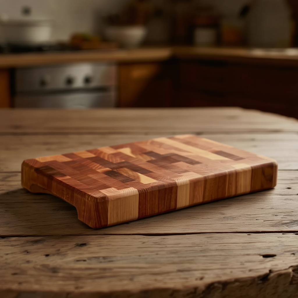 Обробна дошка з дуба 25*40 см Доміно, дерев’яна кухонна дошка для нарізання та сервірування страв C52W250400D