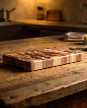 Обробна дошка з дуба 30*45 см Доміно, дерев’яна кухонна дошка для нарізання та сервірування страв C53W300450D