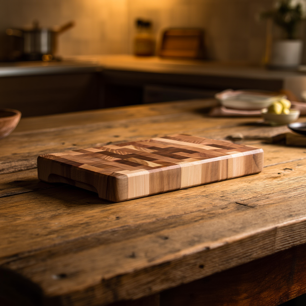 Обробна дошка з дуба 30*45 см Доміно, дерев’яна кухонна дошка для нарізання та сервірування страв C53W300450D