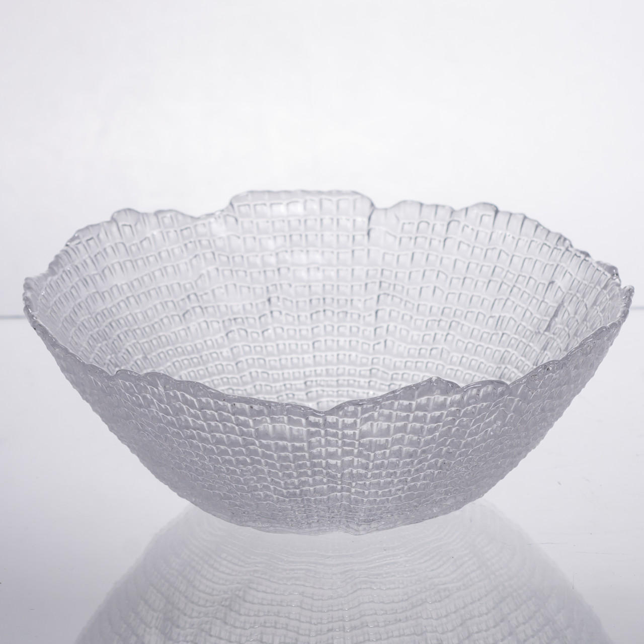 Салатниця велика скляна прозора 1 літр кругла 64486-49