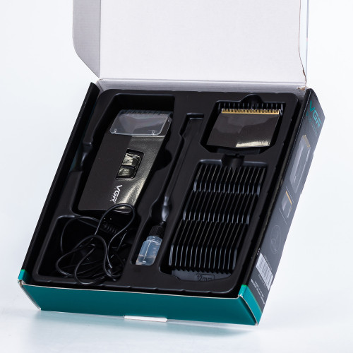 Шейвер-тример VGR V-086 зі знімними насадками, сірий