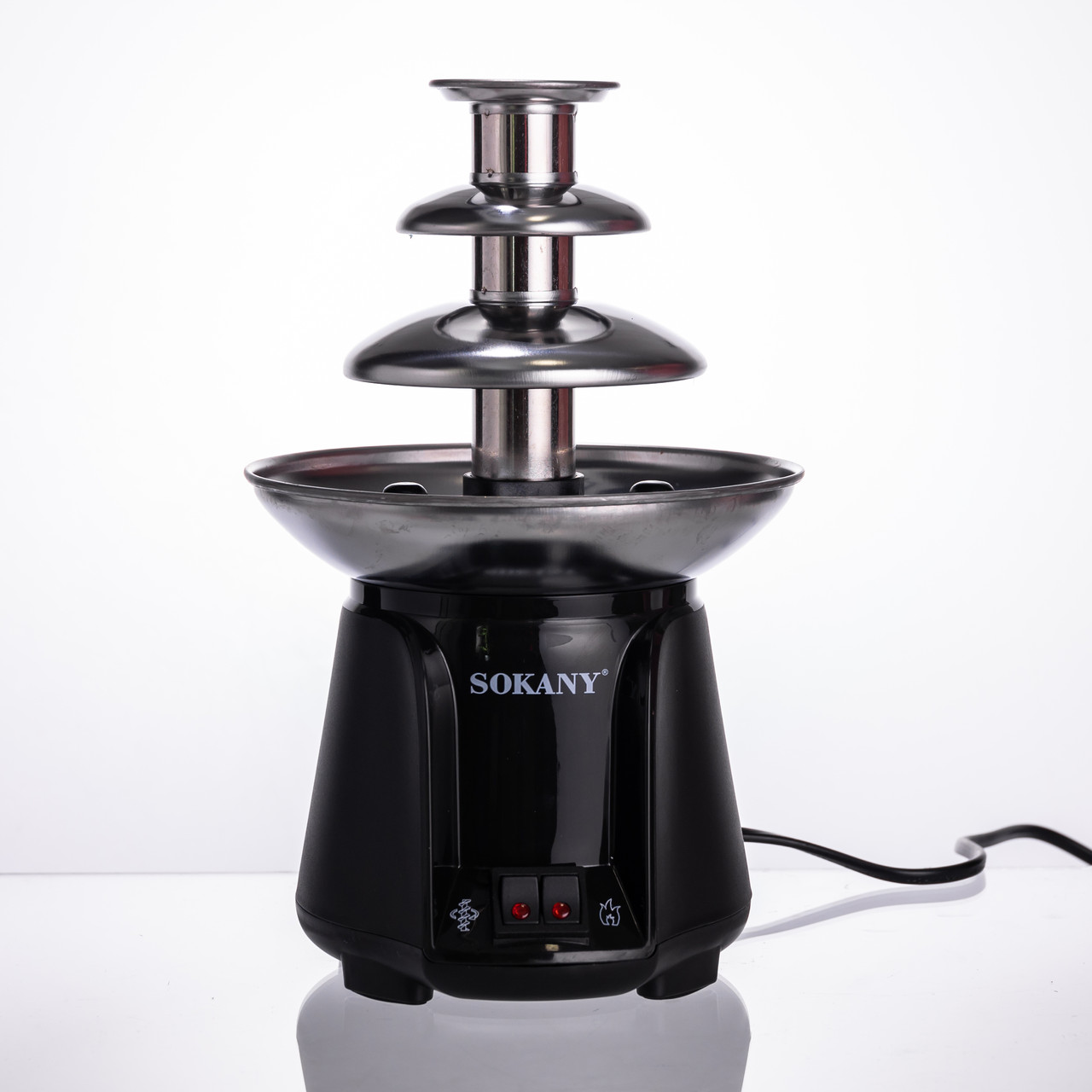 Шоколадний фонтан на 3 яруси фондю шоколадниця шоколадна 60 Вт фонтанчик для вечірки, весілля SK-07069