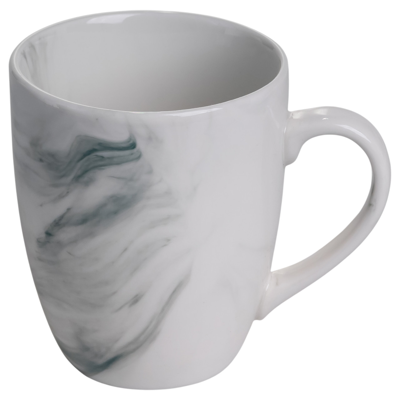 Столовий набір посуду тарілок і чашок 16 предметів на 4 персони Marmor порцеляновий, обідній столовий сервіз тарілок MD-16-2G