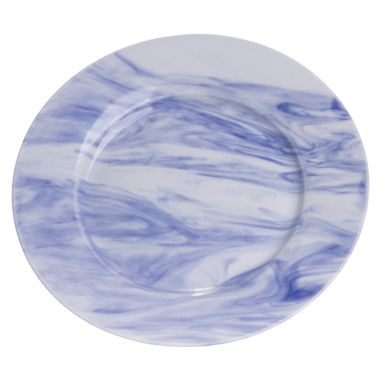 Столовий набір посуду 24 предмети на 6 осіб Marble Clara порцеляновий Синій MD-24-3B