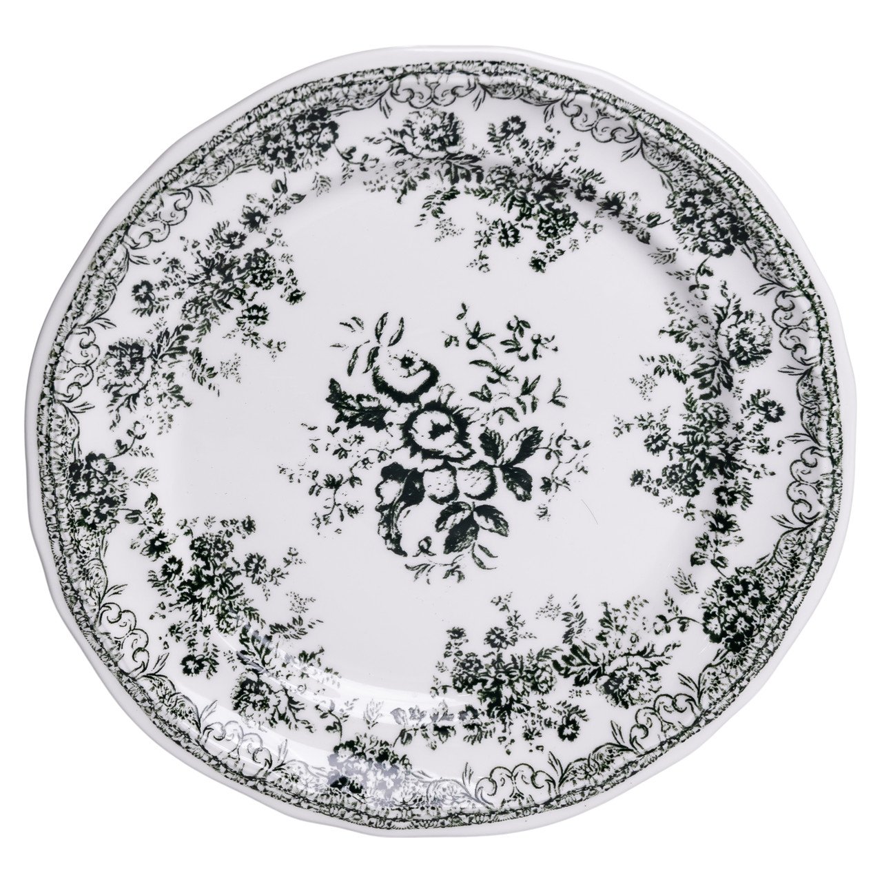 Столовий набір посуду 32 предмети на 6 осіб Vintage Elegant порцеляновий Чорний YY78-7A