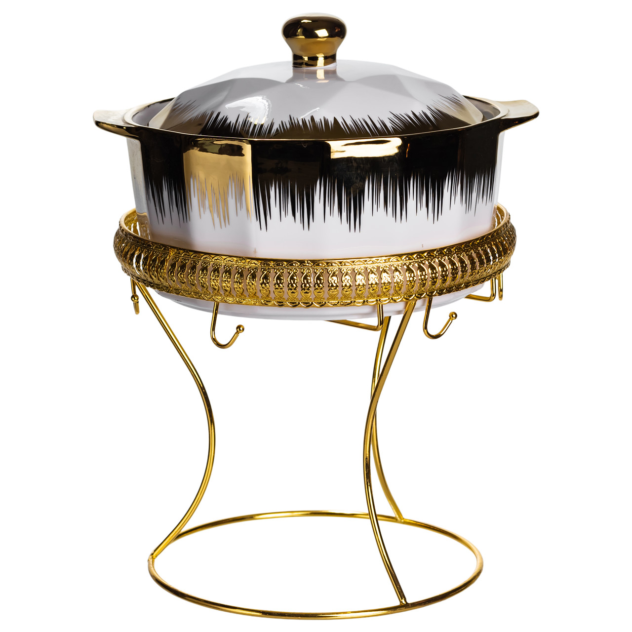 Суповий сервіз на 6 персон супниця 2 (л) на підставці з бульйонницями 300 (мл) тарілки для супу ML-T35