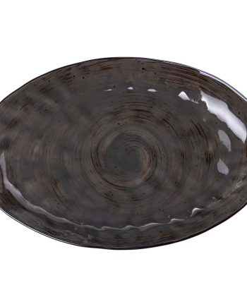 Тарілка порцелянова плоска овальна 35 х 23.5 см сервірувальне блюдо для нарізки Lugi HP23392