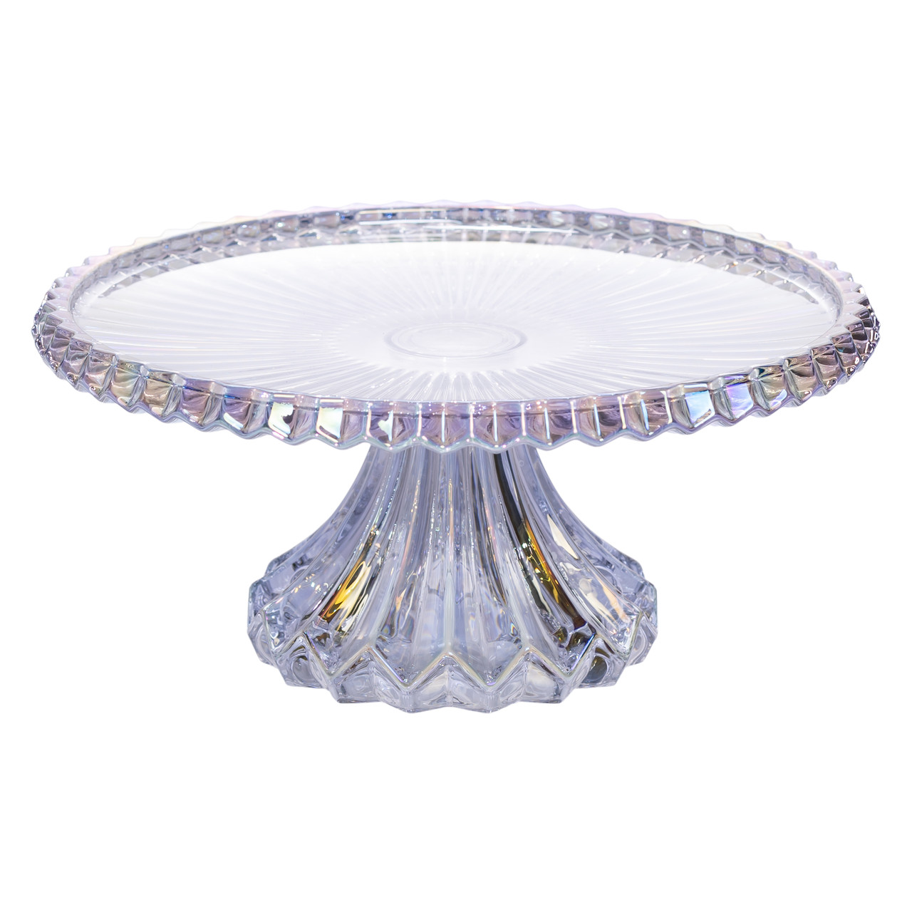 Тортівниця на ніжці Ø26 см скляна кругла HP-19-148