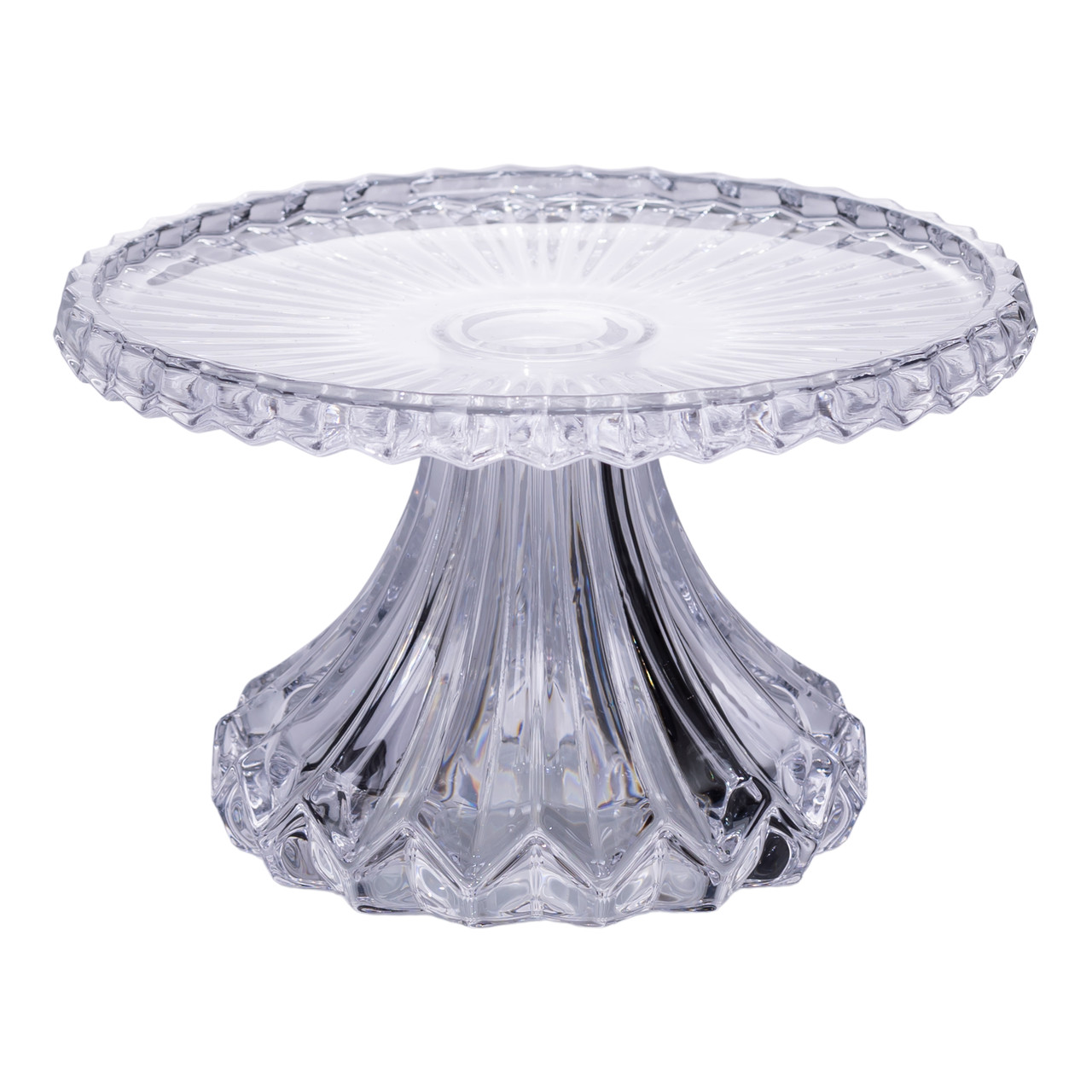 Тортівниця на ніжці Ø26 см скляна підставка для торта, капкейків, тістечок HP-19-138S