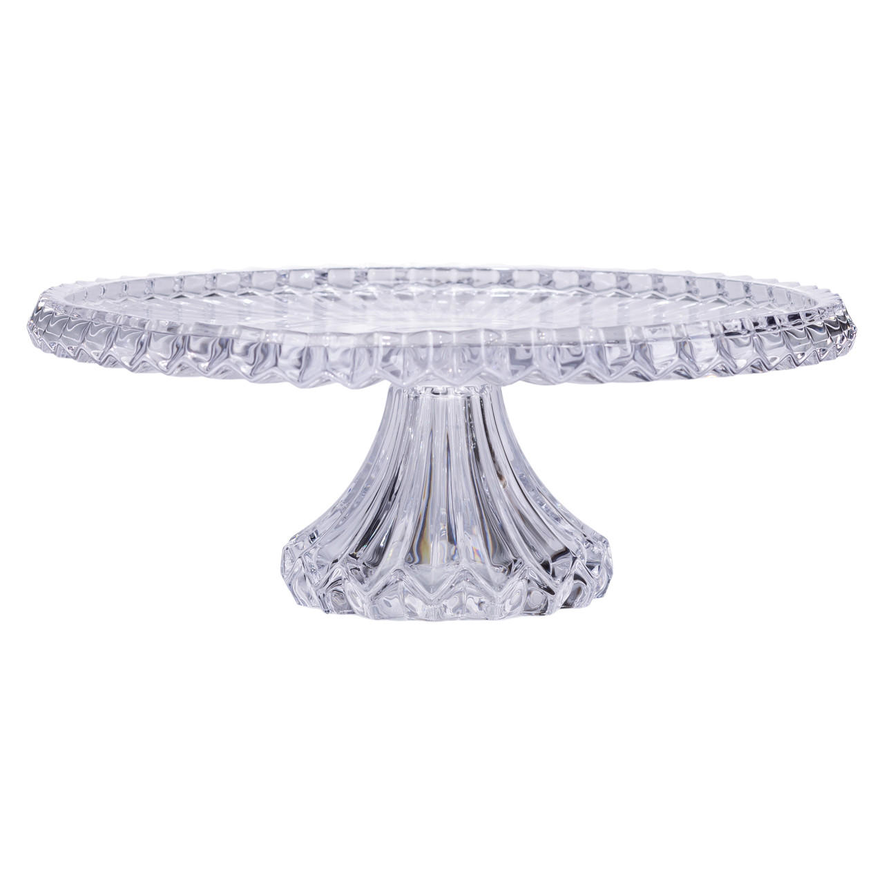 Тортівниця на ніжці Ø32 см скляна підставка для торта, капкейків, тістечок HP-19-138L