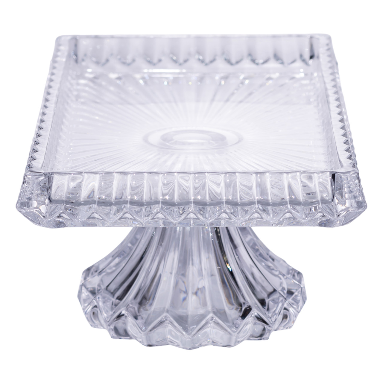 Тортівниця прямокутна на ніжці 33×17×13.5 (см) скляна HP-19-146C