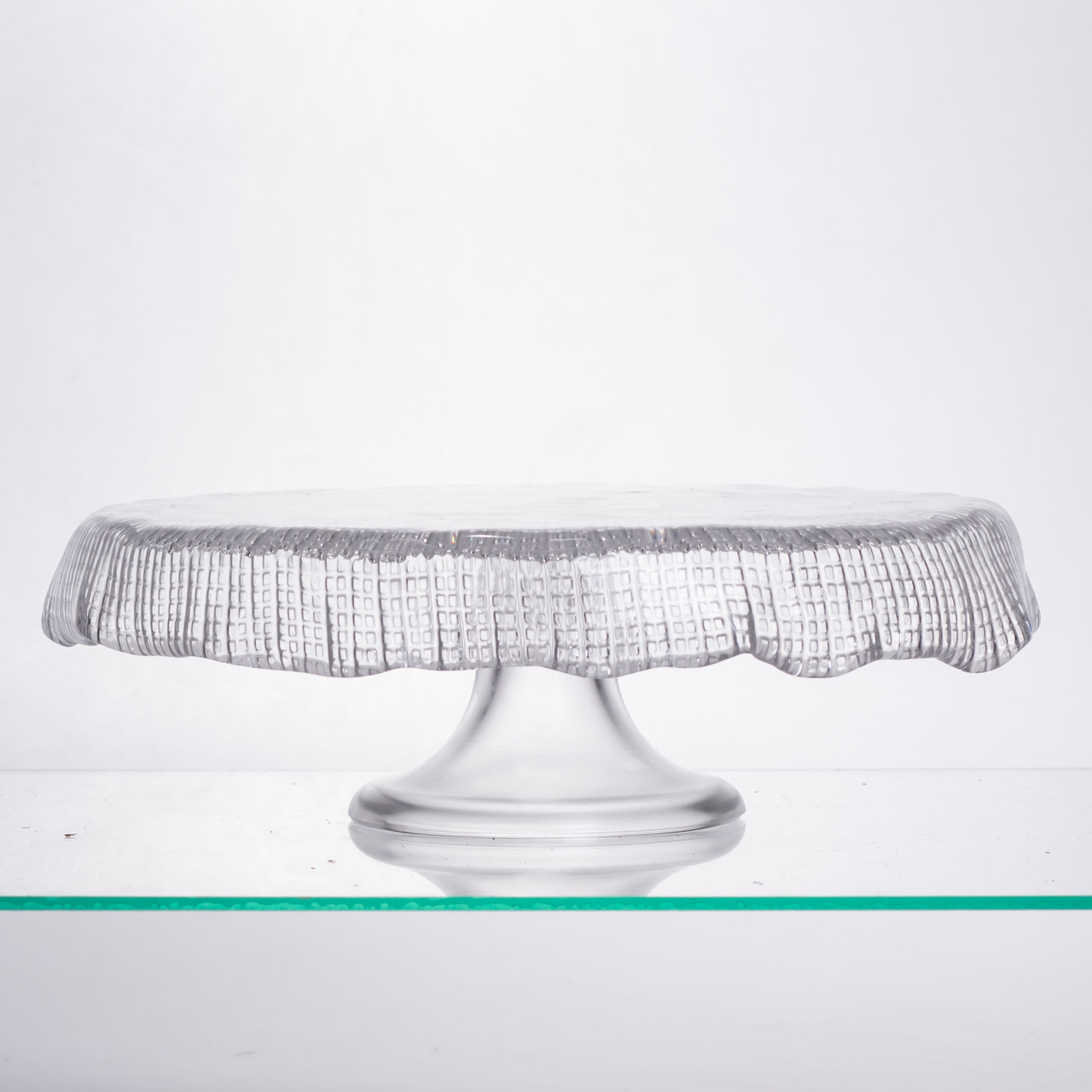 Тортівниця скляна на ніжці прозора Yiwu 64486-54