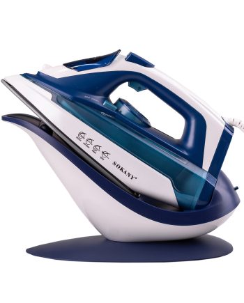Праска бездротова парова Sokany SK-2055 2400 Вт з підставкою та керамічною підошвою з відпарюванням