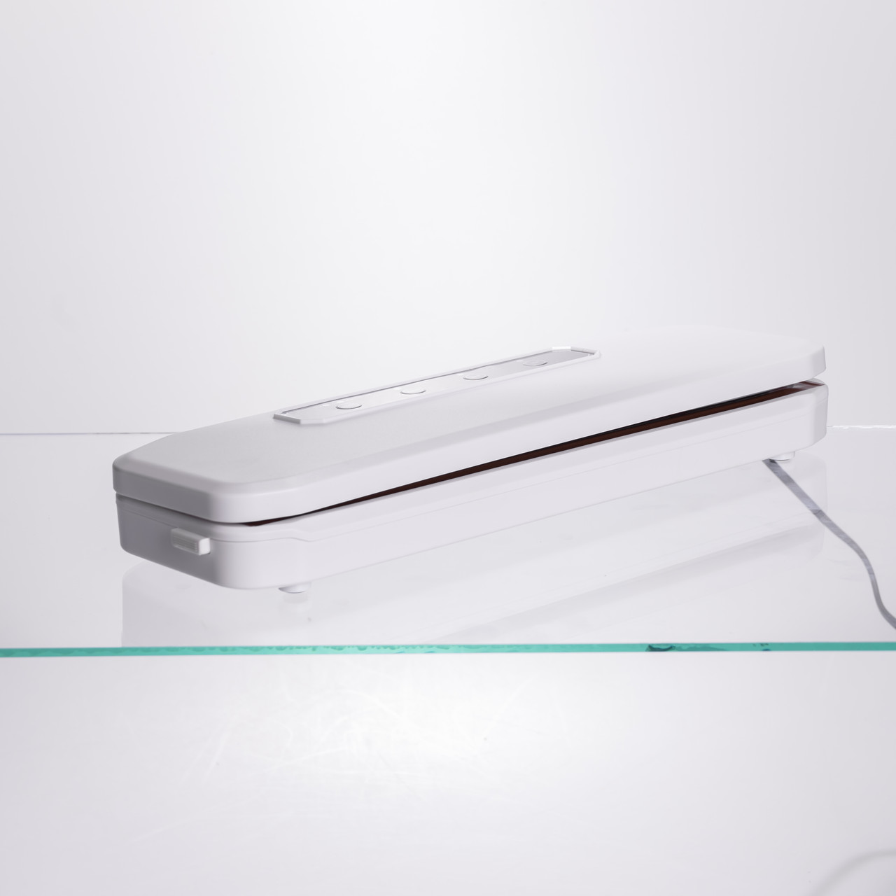 Вакууматор побутовий для сухих та вологих продуктів 400 Вт вакуумний пакувальник 4 режими роботи + 10 пакетів Білий HP-11-17W