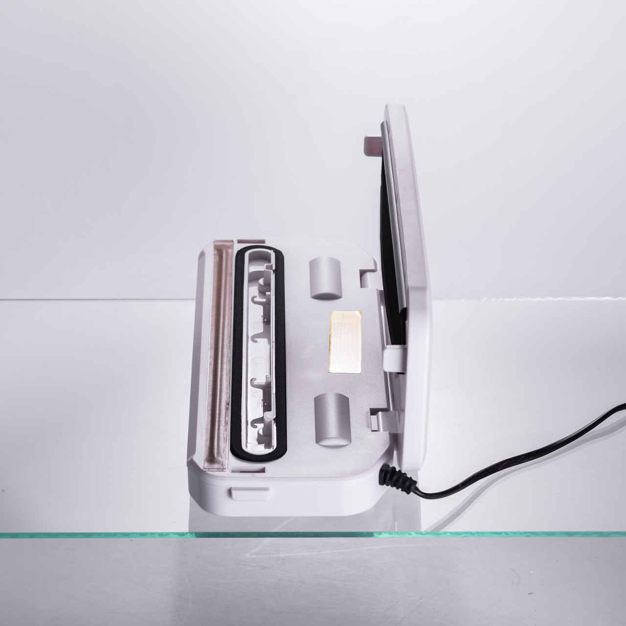 Вакууматор побутовий для сухих та вологих продуктів 400 Вт вакуумний пакувальник 4 режими роботи + 10 пакетів Білий HP-11-17W