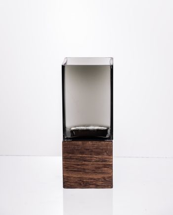 Ваза для квітів квадратна скляна 8×8×20 (см) декоративна HP-19-160-1