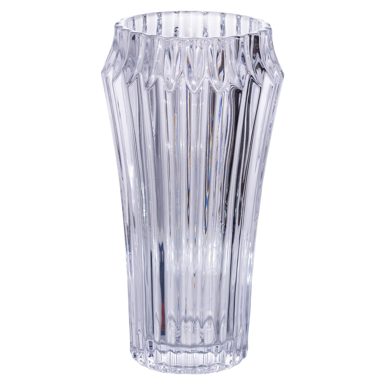 Ваза для квітів зі скла 28.5 (см) декоративна прозора ваза з товстого скла 1.8 (л) HP-19-141-1