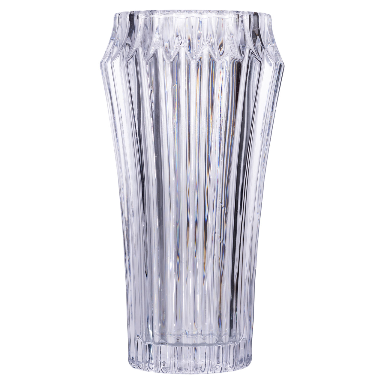 Ваза для квітів зі скла 28.5 (см) декоративна прозора ваза з товстого скла 1.8 (л) HP-19-141-1