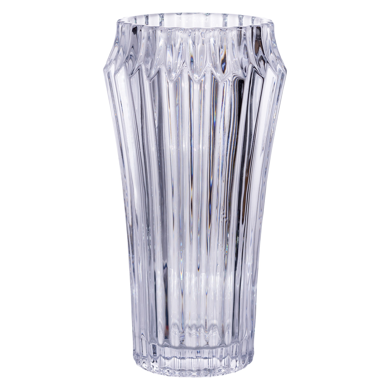 Ваза для квітів зі скла 28.5 (см) декоративна прозора ваза з товстого скла 1.8 (л) HP-19-141-1