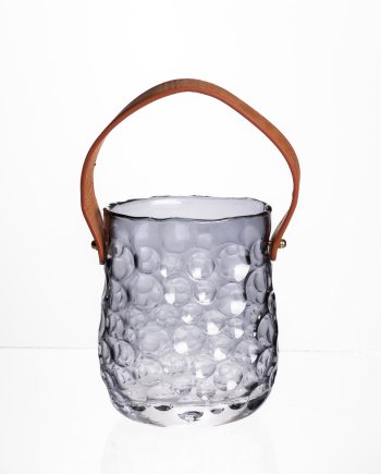 Ваза сумочка з ручкою 11,5×7,5×15 см 800 мл Сірий HP-19-153-2