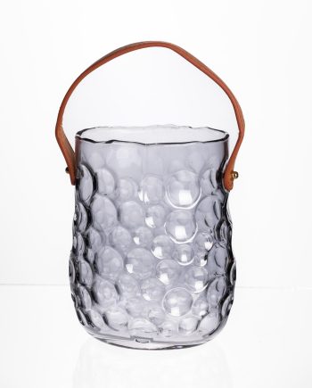 Ваза сумочка з ручкою 13×9.5×18 см декоративна Сірий HP-19-153-5