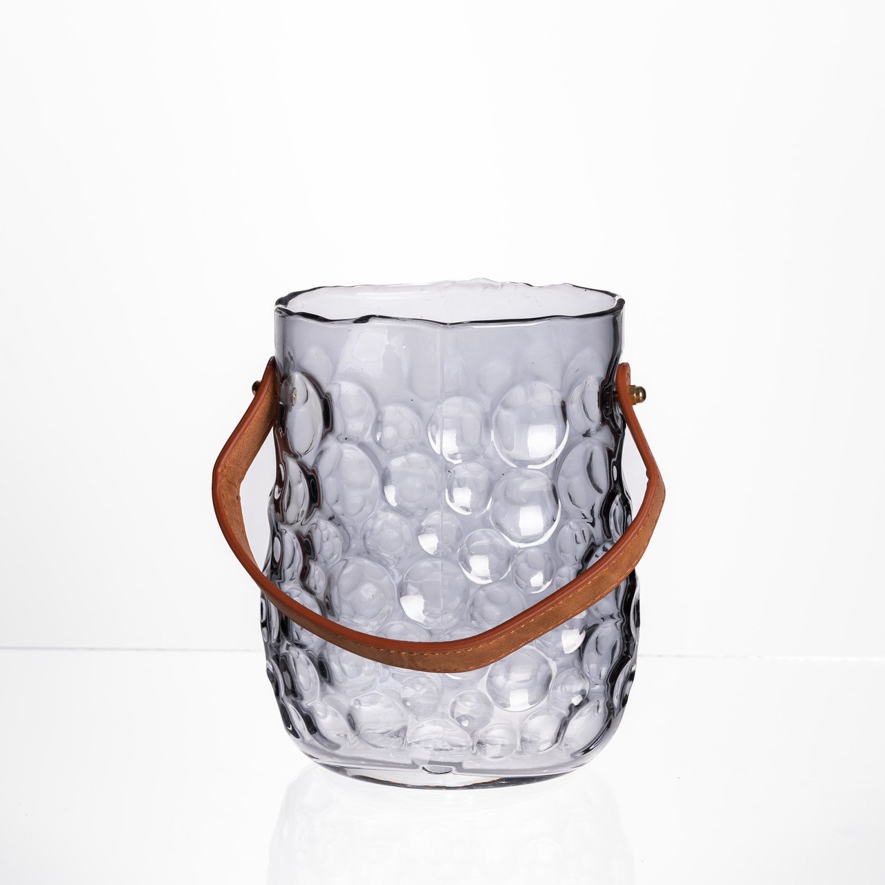 Ваза сумочка з ручкою 13×9.5×18 см декоративна Сірий HP-19-153-5