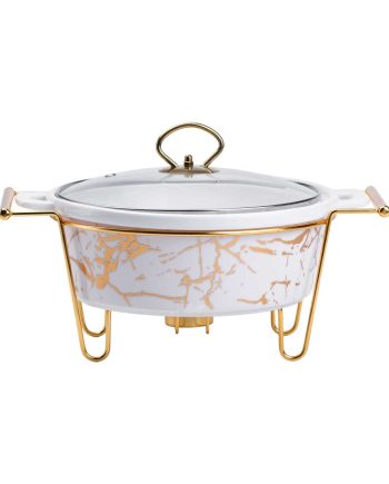 Марміт круглий 1,5 л порцелянаовий з підігрівом 31*24*18 см HP1038