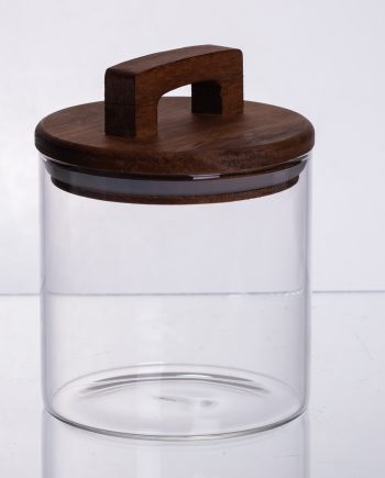 баночка для сипучих продуктів з бамбуковою кришкою 700 мл 64486-64