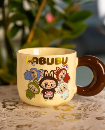 Чашка порцелянова Labubu 400 (мл) подарункова кружка прикольна чашка для дітей на подарунок FM-21A