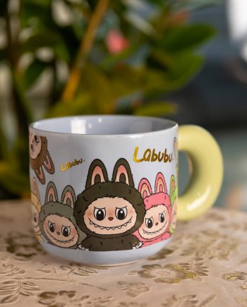 Чашка порцелянова Labubu 400 (мл) подарункова кружка прикольна чашка для дітей на подарунок FM-22D