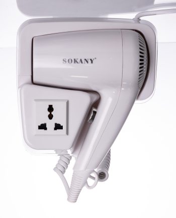 Фен настінний для сушіння волосся побутовий фен для укладання компактний потужний 1200 Вт SK-CF-2217