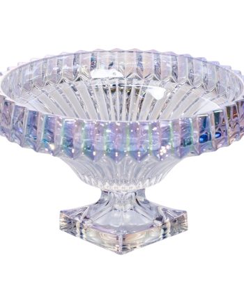 Фруктовниця скляна на ніжці Ø29 (см) кругла ваза для фруктів цукерниця Прозорий HP-19-150RB