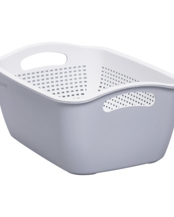 Кошик-друшлак 2 в 1 для миття овочів, фруктів і зелені 32×23×13 (см) Білий HP-45-5W