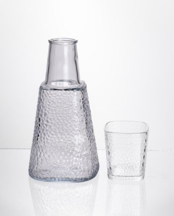 Глечик 1 літр зі склянкою 1 шт по 200 мл Прозорий HP-19-PYF-3