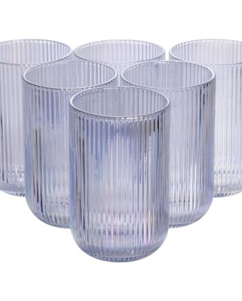 Набір склянок 6 шт скляні склянки 400 (мл) для соку, лимонаду, коктейлів склянки для напоїв HP7113RB