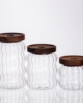 Набір банок для зберігання з бамбуковими кришками 400/600/800 мл 64486-13