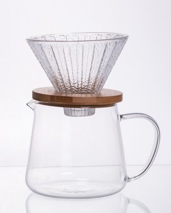 Набір заварювання для кави скляний заварник та пуровер 600 мл 64486-28