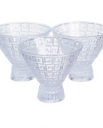 Набір креманок на ніжці 6 шт креманки скляні для десертів, морозива, желе набір 200 мл 64486-22