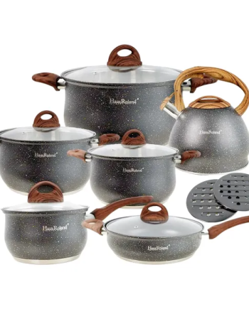 Набір посуду Haus Roland преміальний з антипригарним покриттям і чайником HP33530G