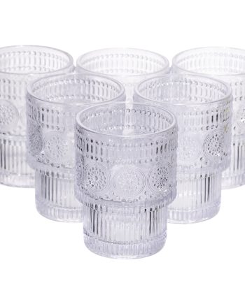 Набір скляних склянок 6 (шт) 200 (мл) для лимонадів, соку, води, коктейлів склянки з товстого скла HP-19-178-3