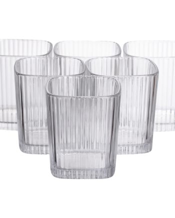 Набір склянок 6 (шт) 250 (мл) для лимонадів, соку, води, коктейлів Прозорий HP-19-AY-2