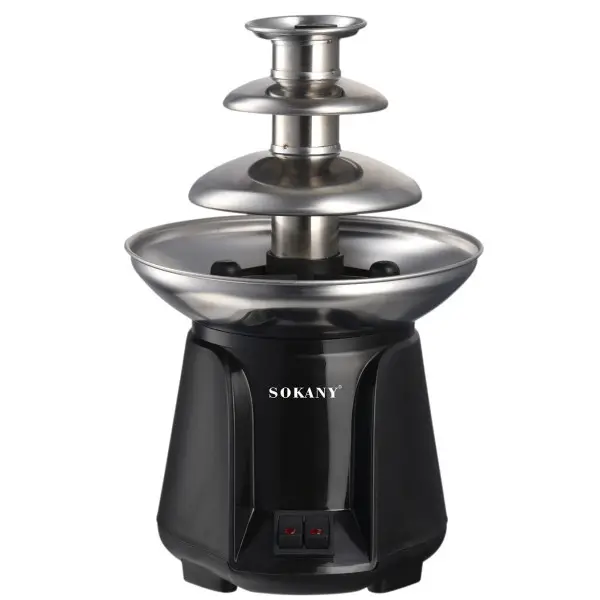 Шоколадний фонтан на 3 яруси фондю шоколадниця шоколадна 60 Вт фонтанчик для вечірки, весілля SK-07069