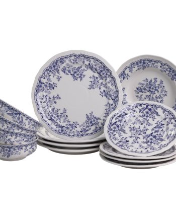 Столовий набір посуду 16 (шт) на 4 особи Bitossi порцеляновий Синій YY78-1A