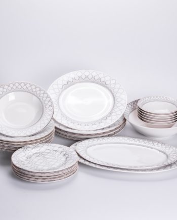 Столовий сервіз з порцеляни Emir на 6 осіб 27 предметів HP-HK-1