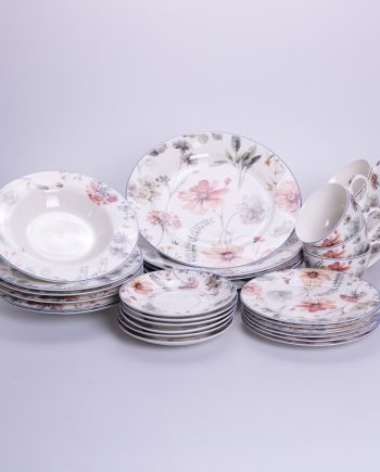 Столовий сервіз з порцеляни Fleur на 6 осіб 30 предметів HP-HK-5