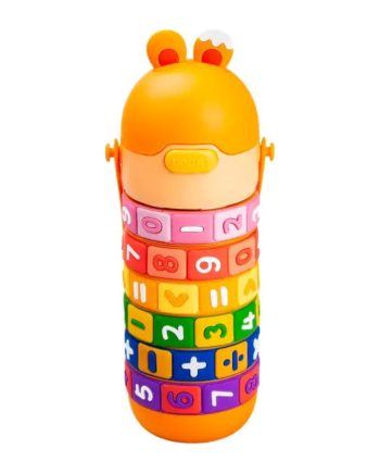 Термос дитячий інтерактивний 430 мл з цифрами Помаранчевий HP17305O