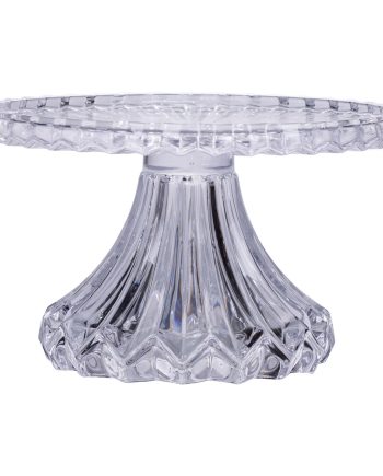 Тортівниця на ніжці Ø26 см скляна підставка для торта, капкейків, тістечок HP-19-138S